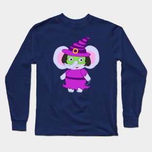 Emma Elephant - Halloween Witch costume Long Sleeve T-Shirt